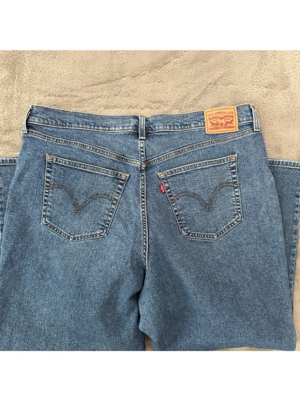 Levi's Wedgie Straight Leg Jeans Women's size 20W 20 W Medium Wash - Picture 7 of 7
